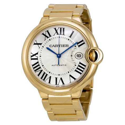 gold womens cartier watch|cartier 18k gold watch price.